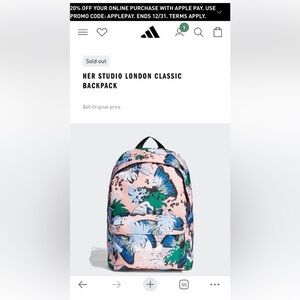 Adidas HER studio London Classic Floral Backpack